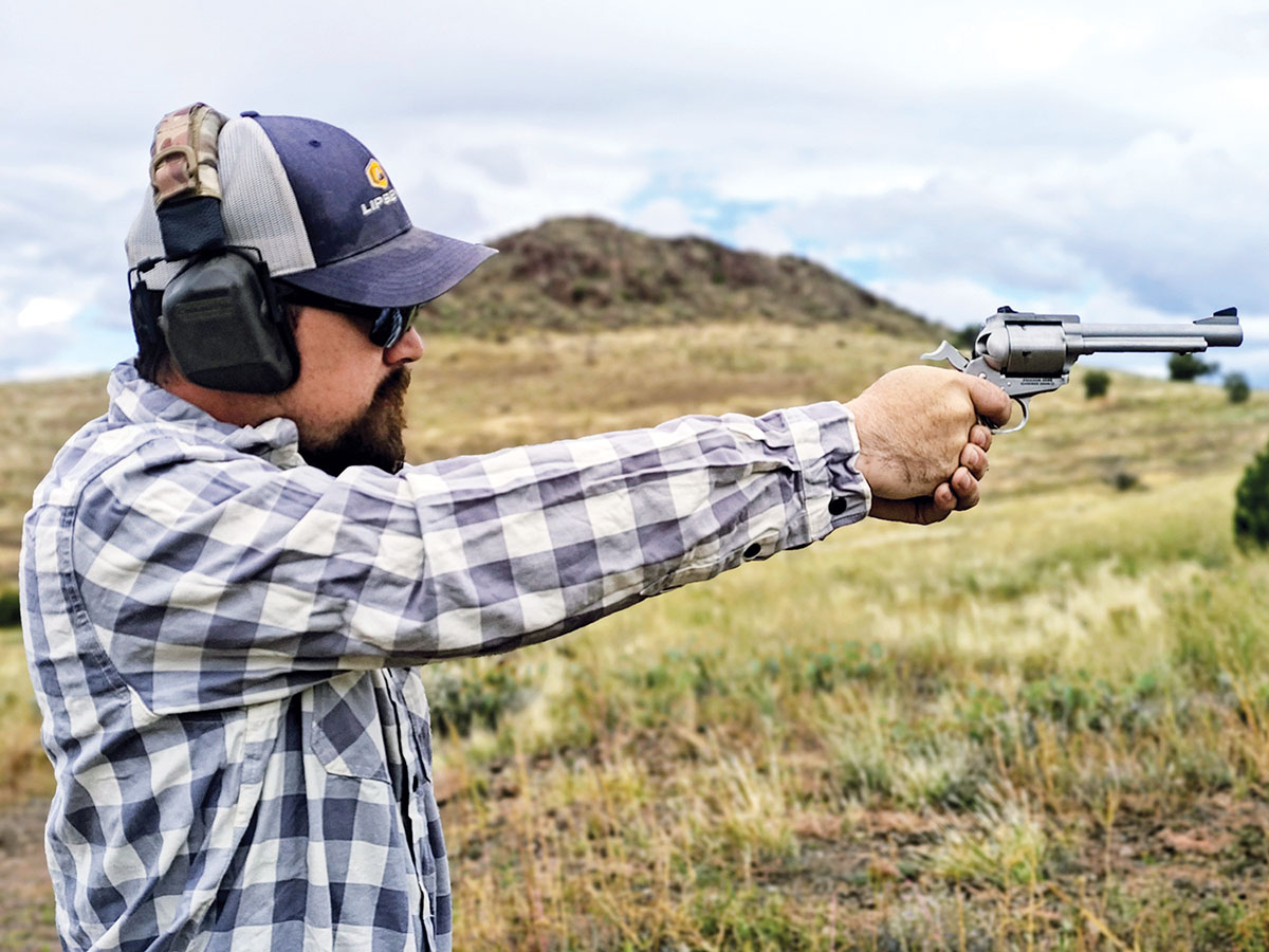 The 454 Casull is a heavy recoiling cartridge, while many will advocate practicing with light loads, then loading with full-power loads “when you need them.” My advice is quite the opposite: If you become proficient with full-power loads, you will handle the gun better and know what to expect in the heat of the moment.